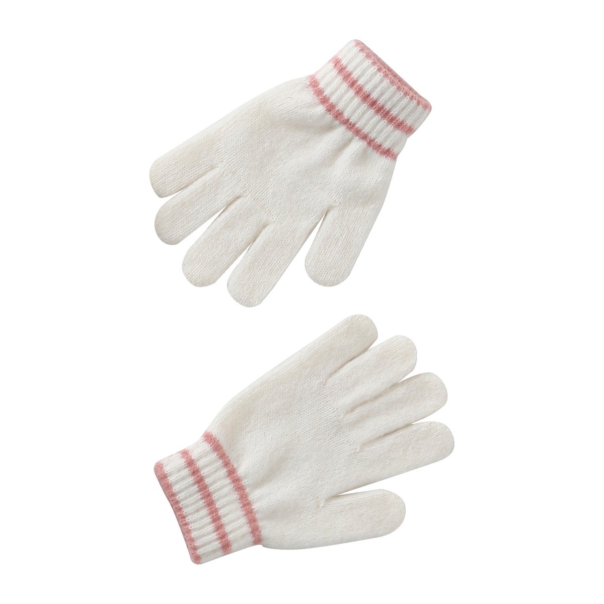 Ensemble torsadé bonnet + snood + moufles/gants écru, VERTBAUDET