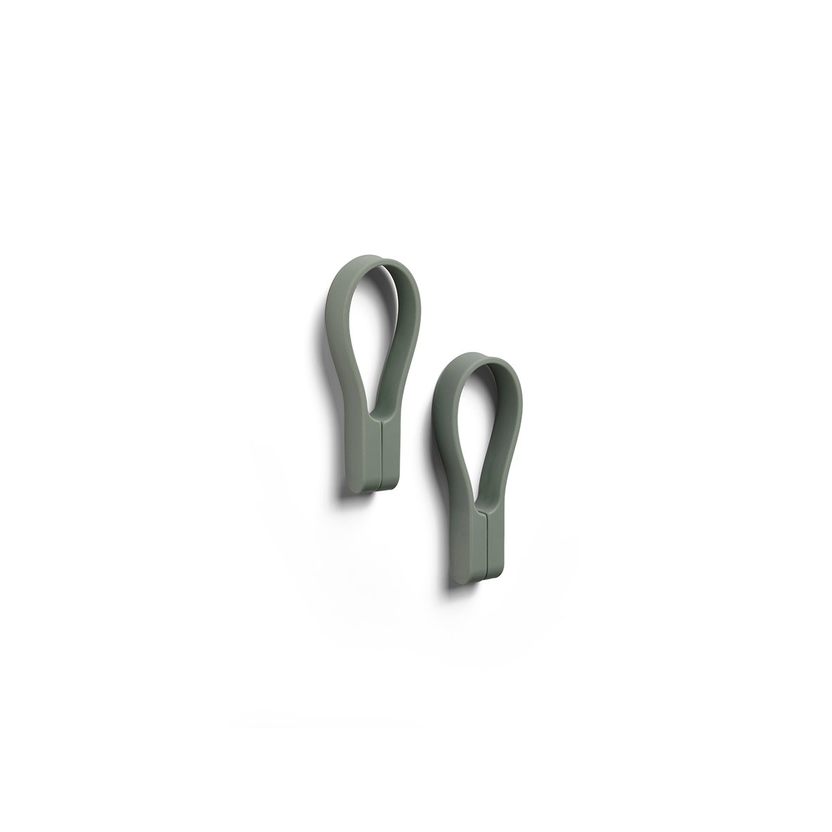 Lot de 2 sangles magnétiques pour serviette LOOP MAGNET vert olive, ZONE DENMARK