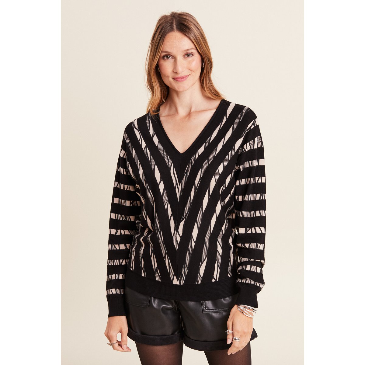 Pull manches longues noir, BREAL