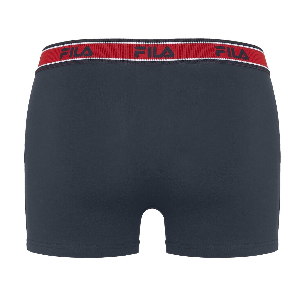 Lot De 3 Boxers Coton bleu marine/rouge, FILA