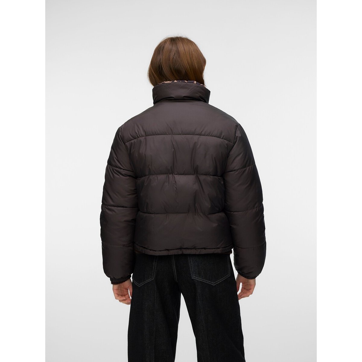 Doudoune courte réversible marron/léopard, VERO MODA