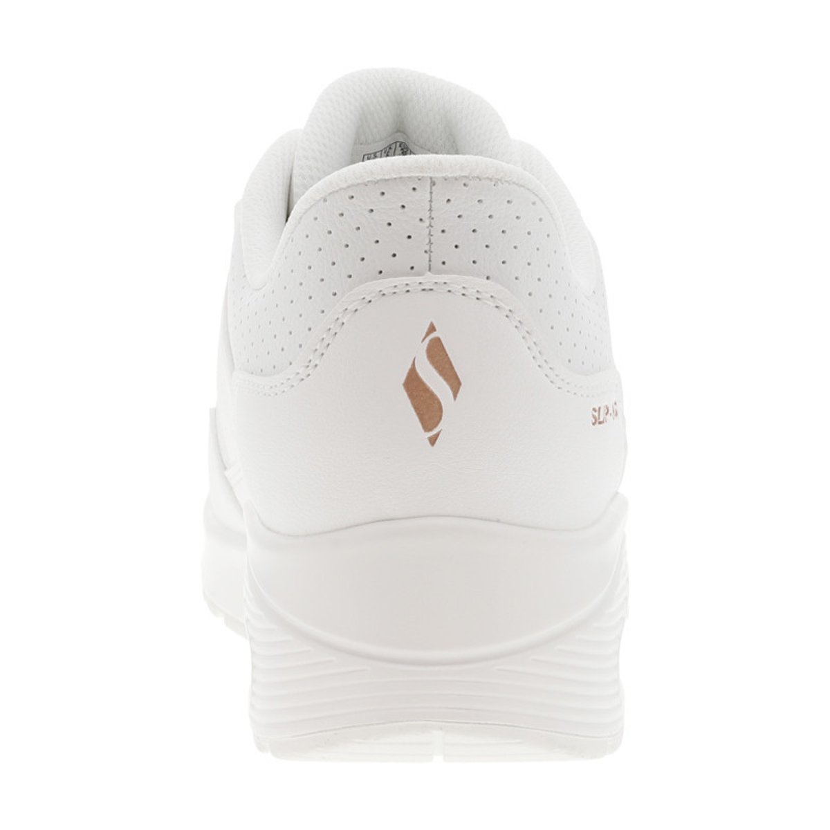 Baskets running blanches avec semelle à talon plat et système slip-ins blanches, SKECHERS