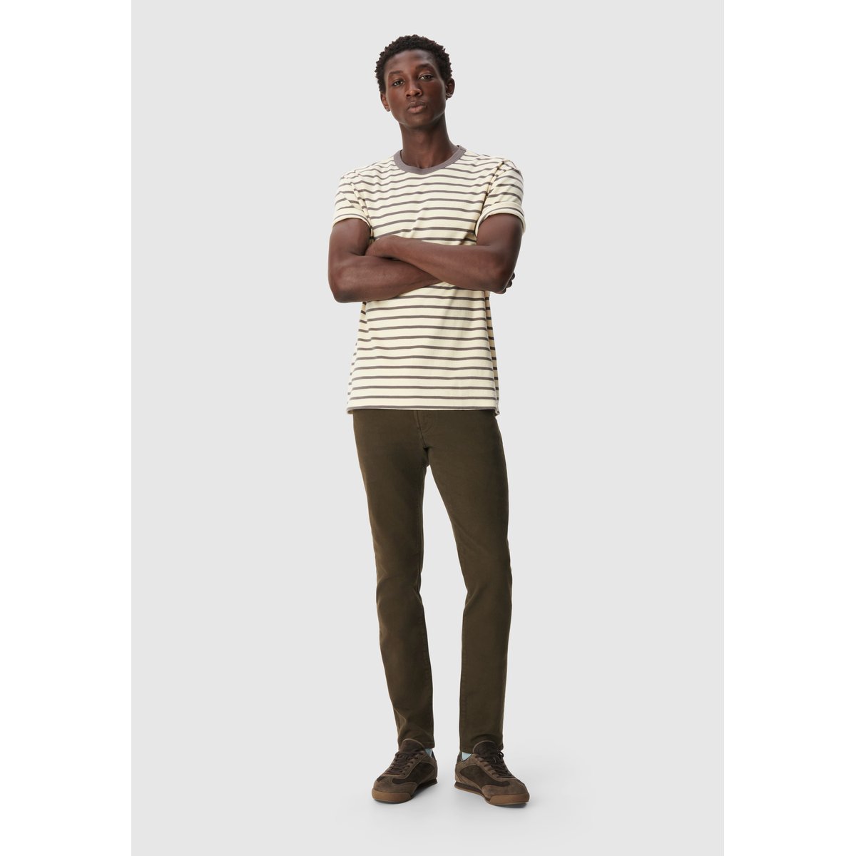 Jean slim BRUCE vert kaki, IKKS
