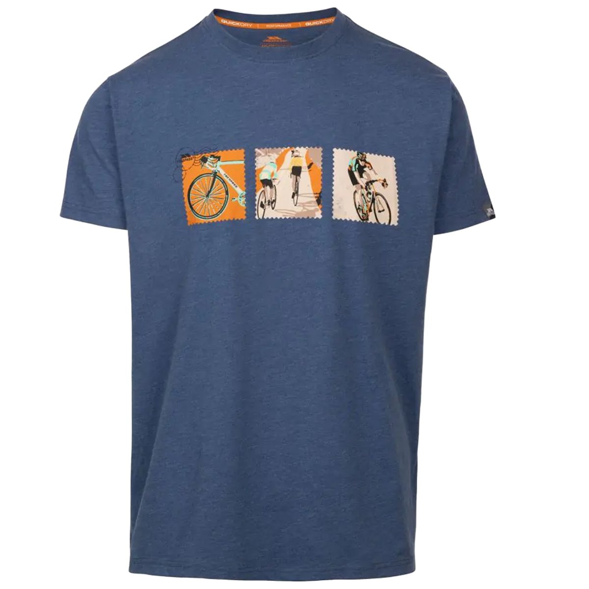 T-shirt KOOTEN ton indigo chiné, TRESPASS
