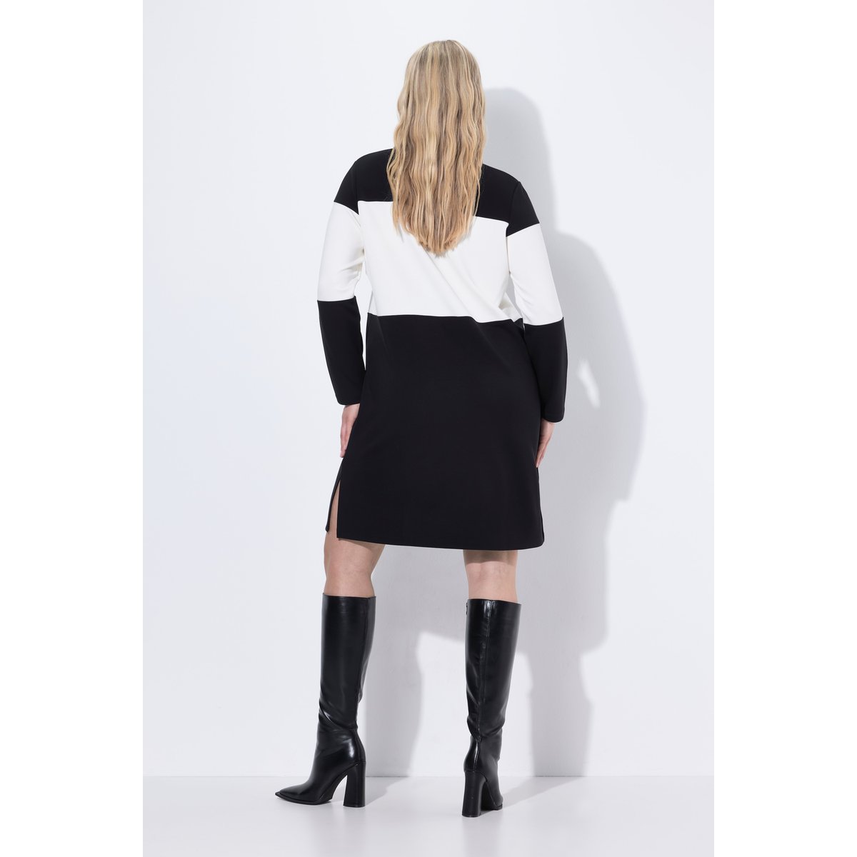 Robe en molleton contenant du modal noir, ULLA POPKEN