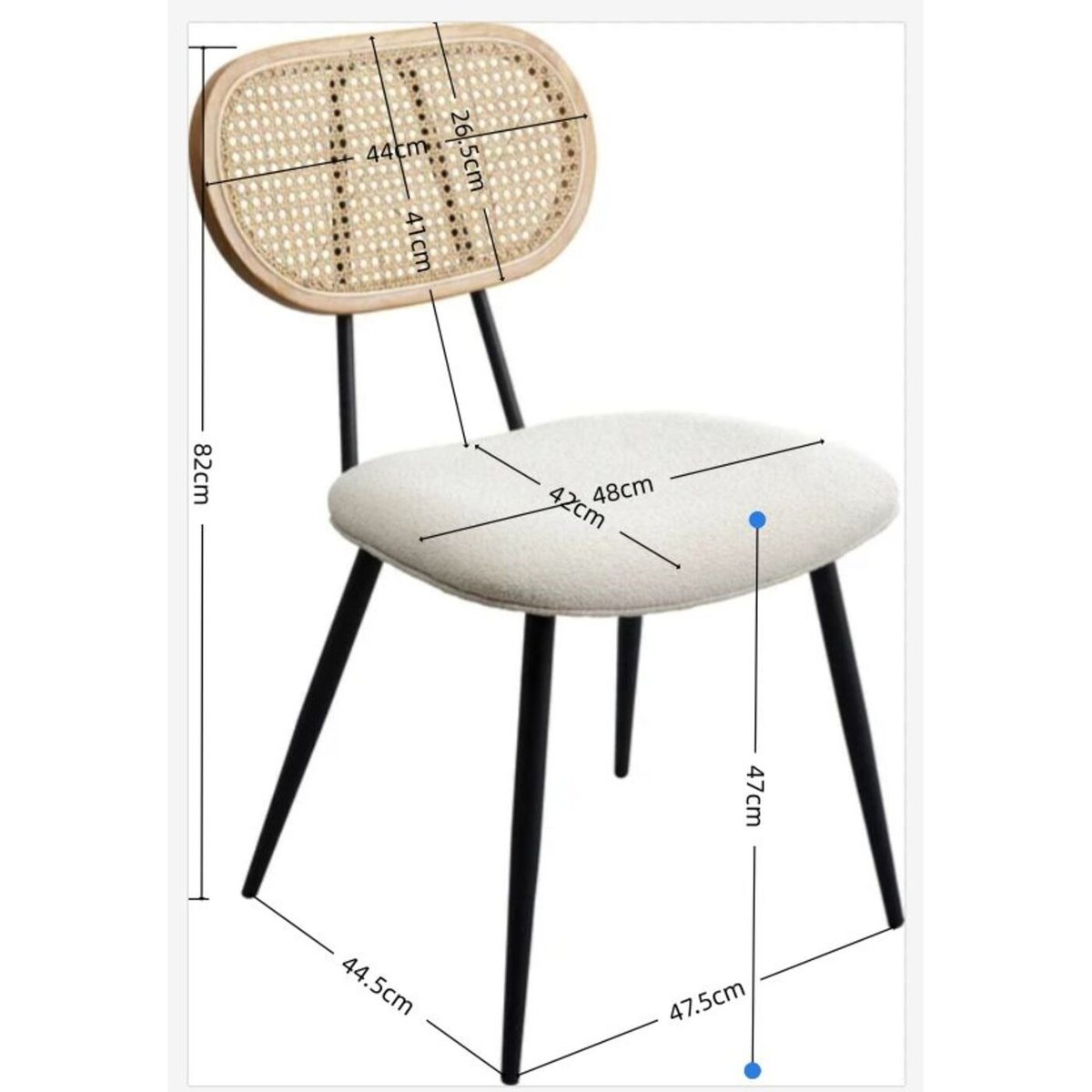 Chaise, ROSALI crème, KARE DESIGN