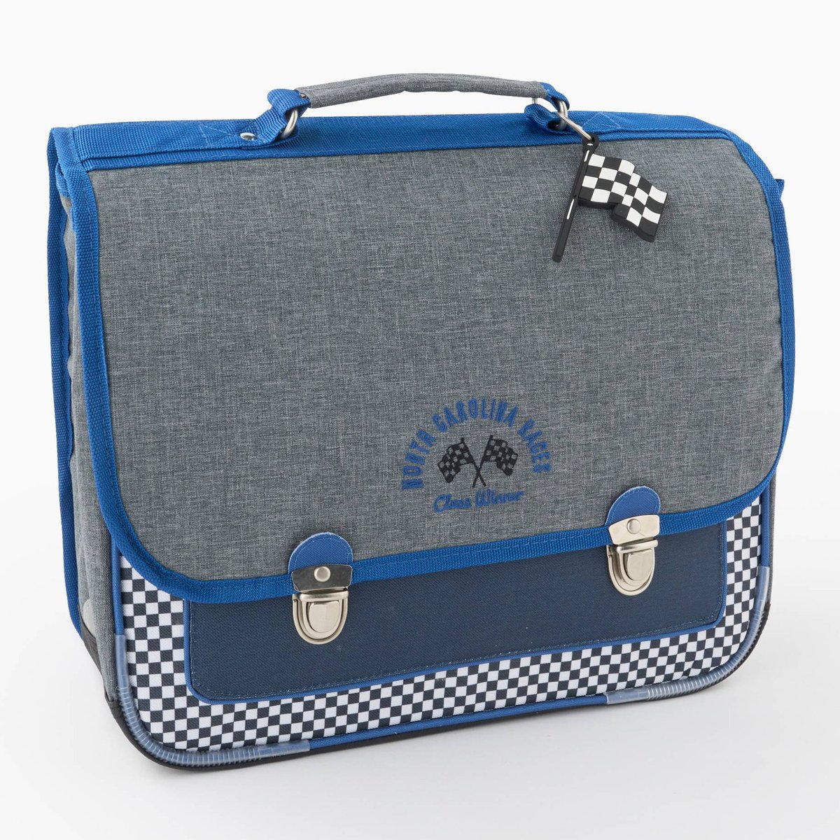 Cartable, 38cm gris chine clair, MONOPRIX
