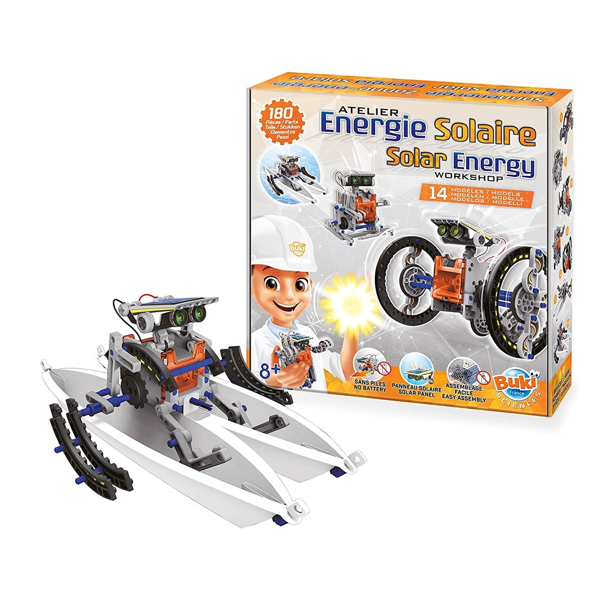 Energie solaire 14 en 1 orange, BUKI FRANCE
