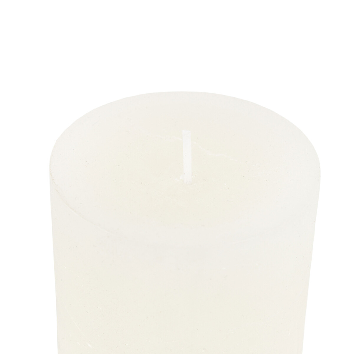 Set of 2 13cm Rustic Pillar Candles white, ÉDITÉ