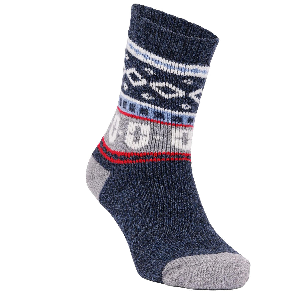 Chaussettes motif/style festif LARSEN LARSEN bleu marine, TRESPASS