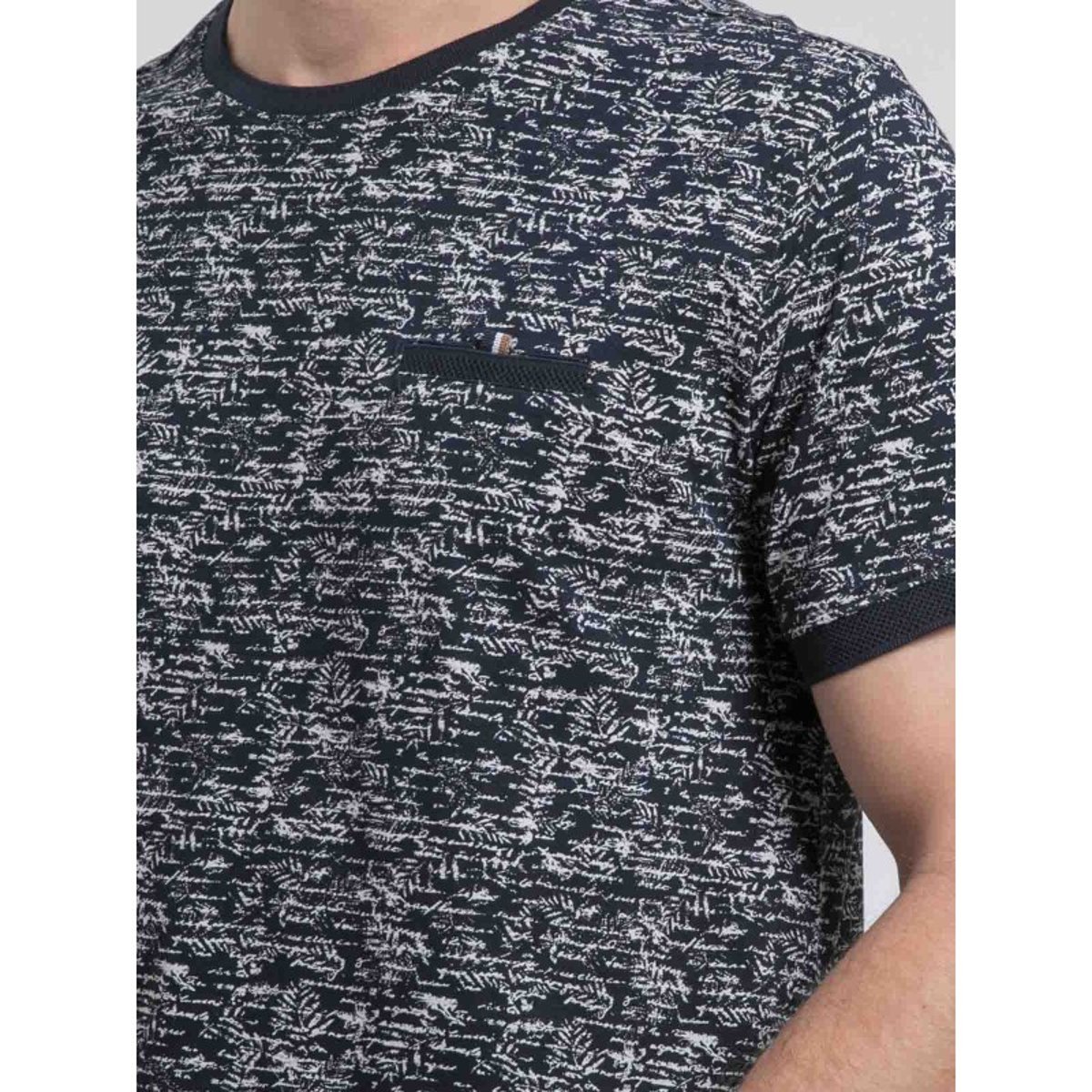 T-shirt Col Rond Pur Coton Norima bleu marine, RITCHIE