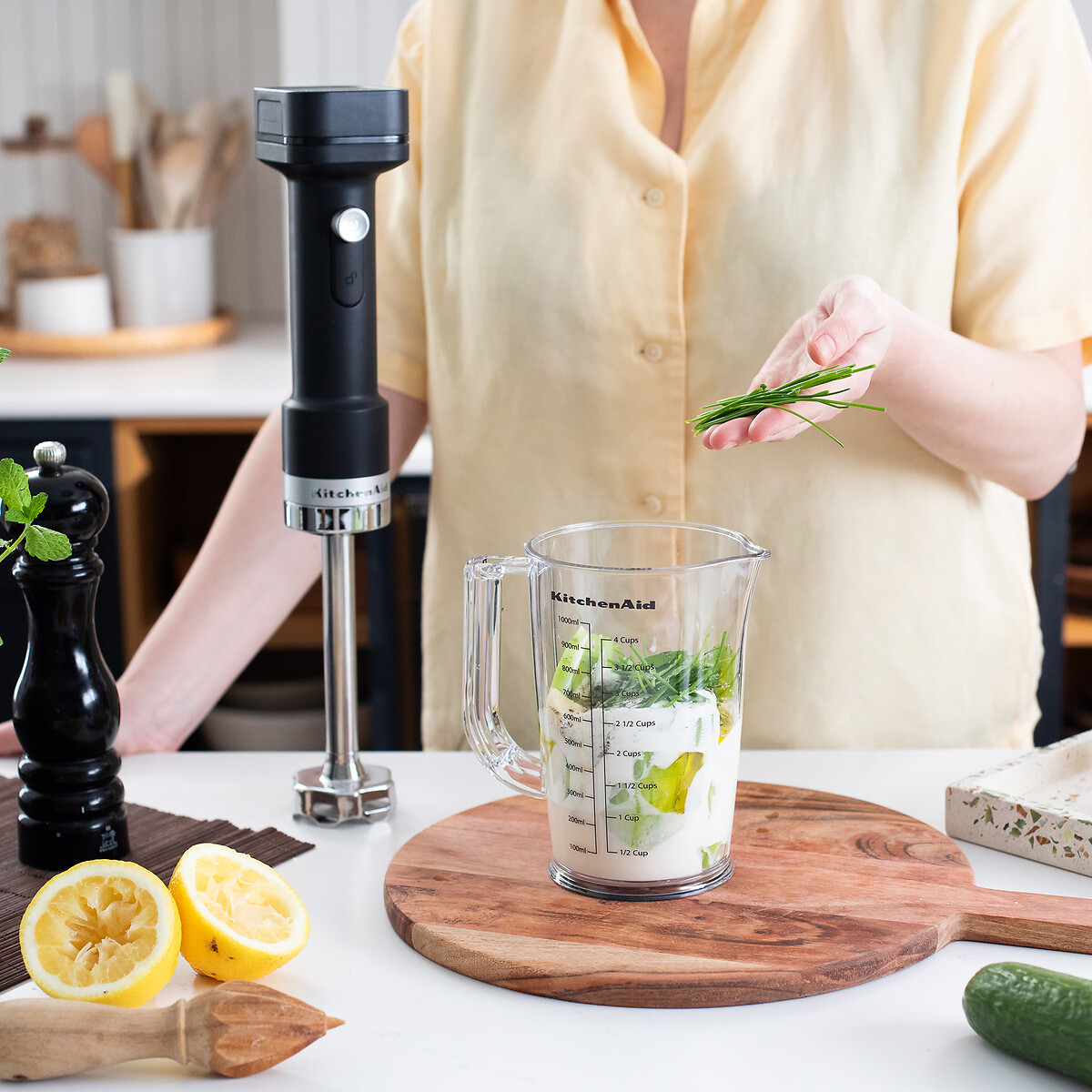 Go Cordless Hand Blender Plus Accessories & Battery - 5KHBRV75 black, KITCHENAID