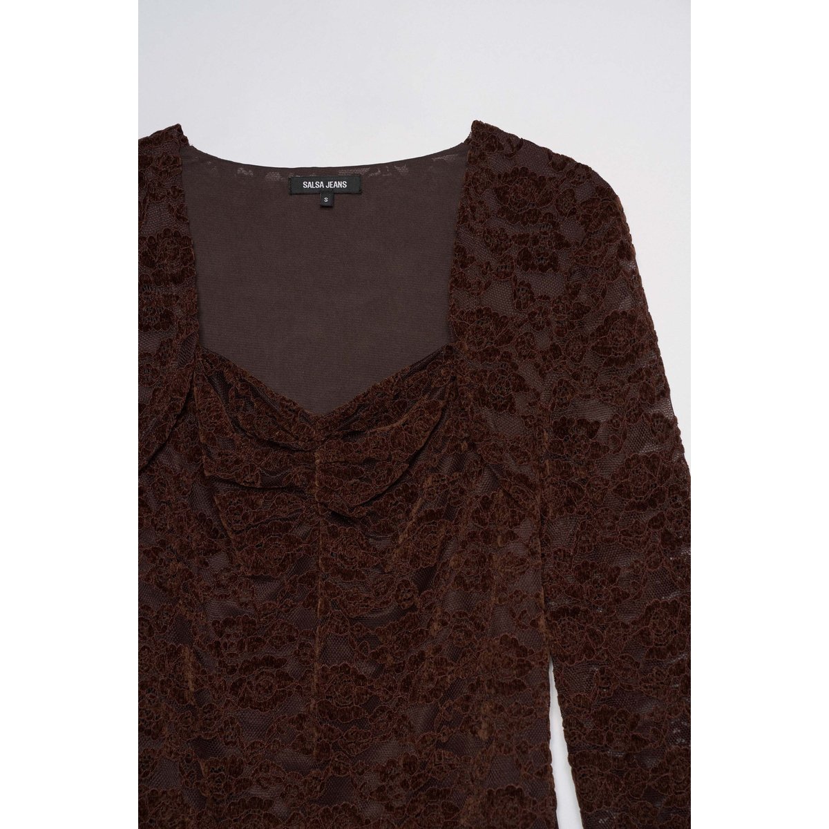 TOP EN DENTELLE marron, SALSA JEANS