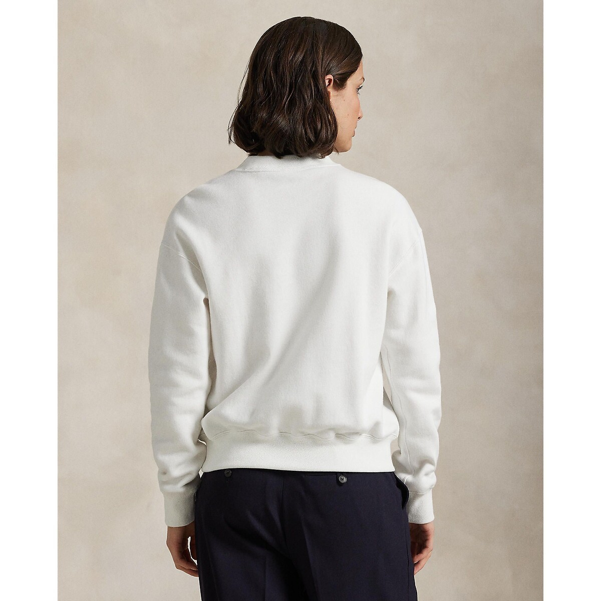 Sweat col rond manches longues blanc, POLO RALPH LAUREN