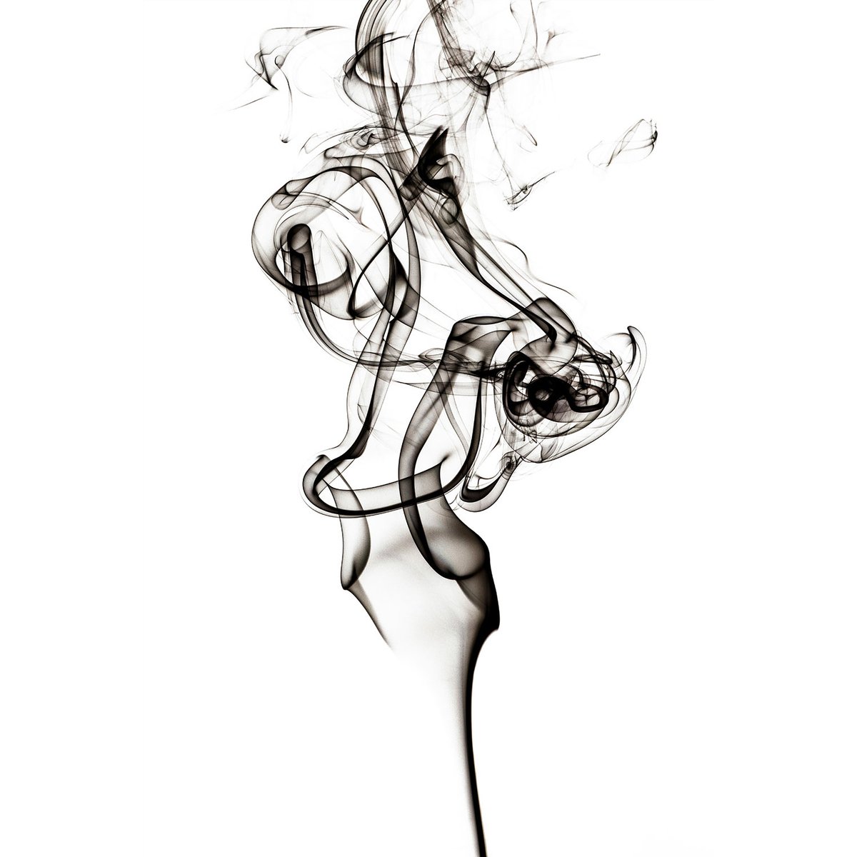 Tableau black smoke the dancer tableau alu dibond, HEXOA