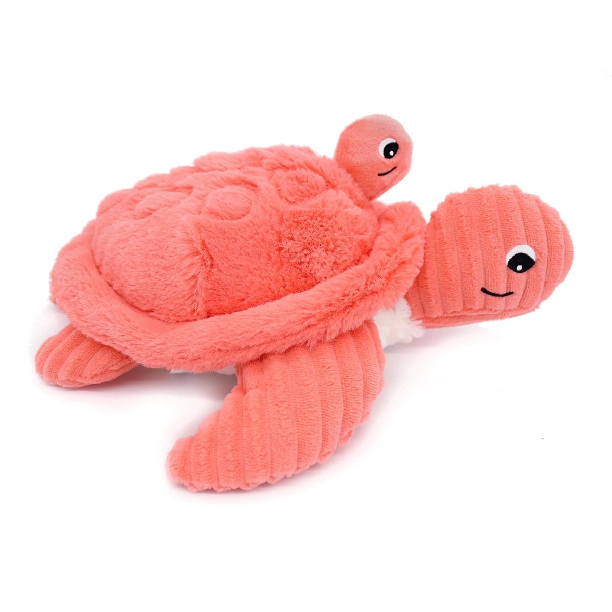 Peluche Les Ptipotos maman et bébé tortue corail, LES DEGLINGOS