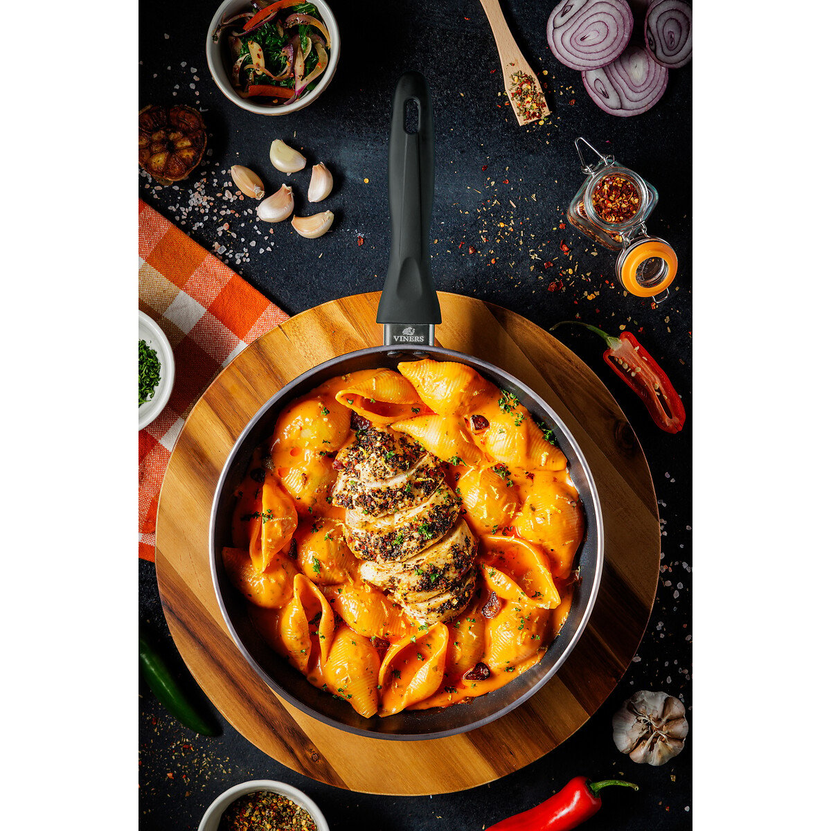Select 26cm Aluminium Frying Pan black, VINERS