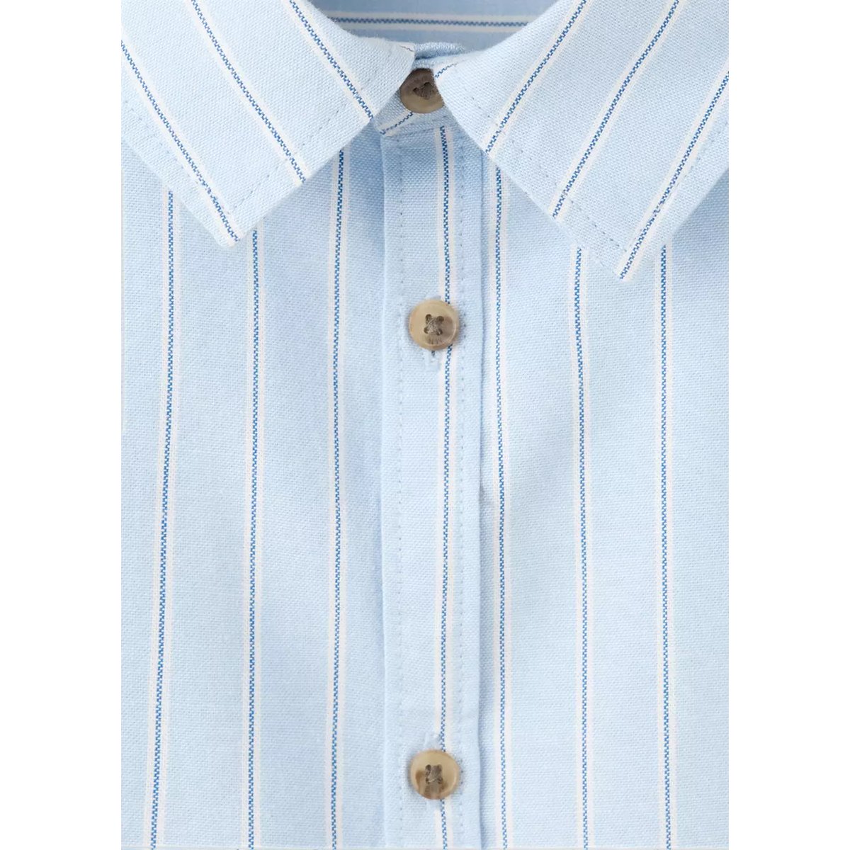 Chemise rayures boutons écailles bleu ciel, MANGO KIDS