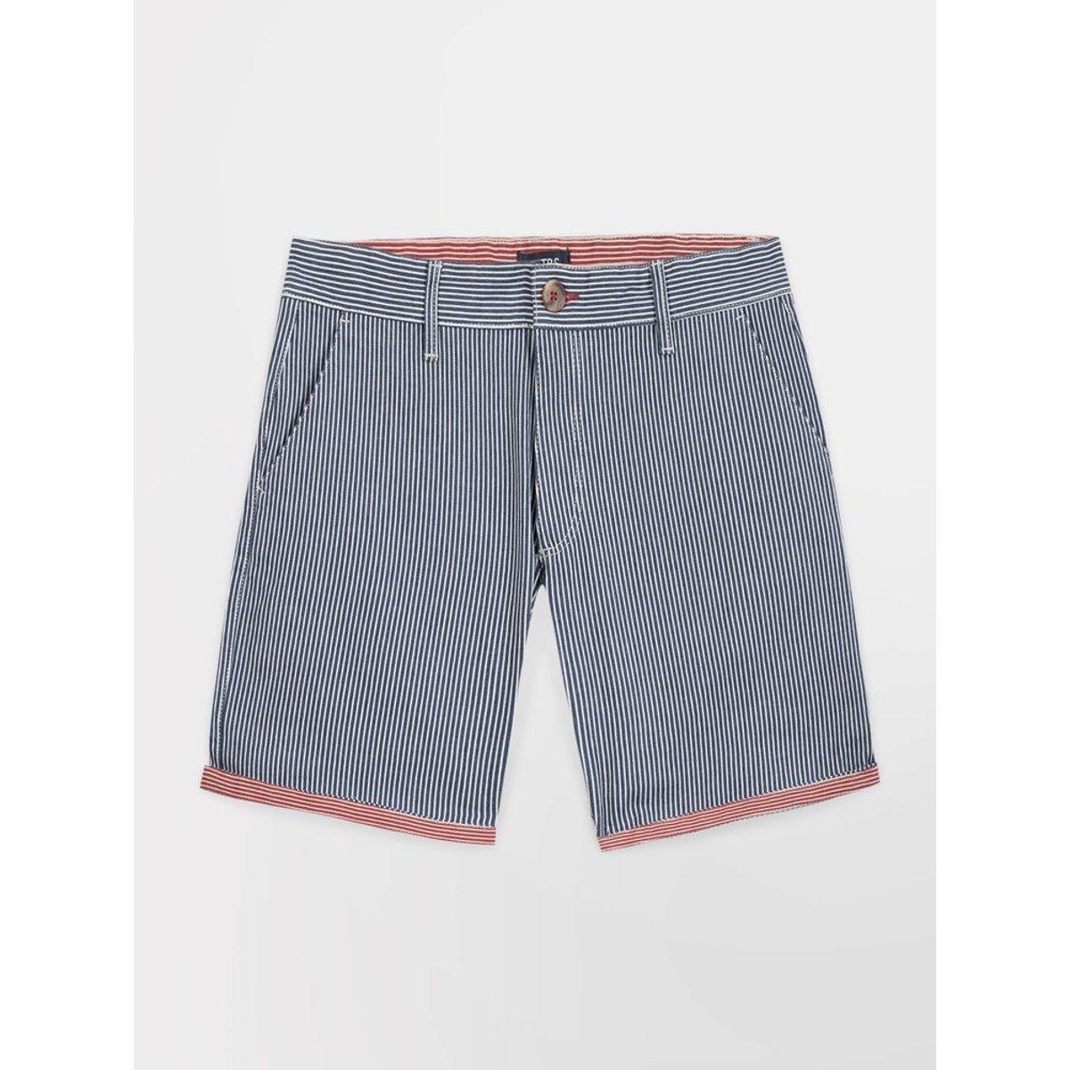 Bermuda ceinture droite avec passants RICKYBER encre, TBS