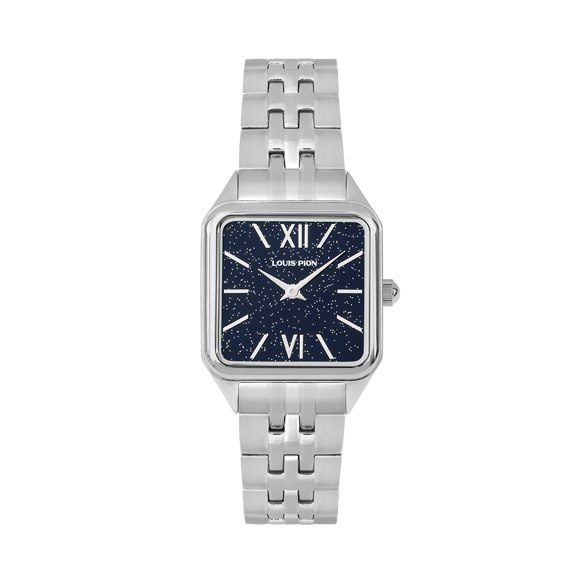 Montre Analogique SIENNA argenté bleu foncé argenté, LOUIS PION