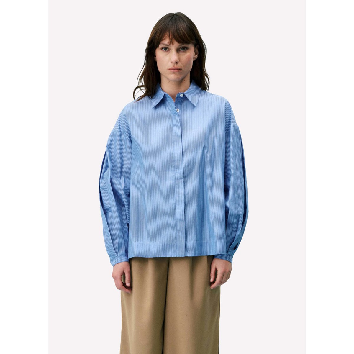 Chemise en coton LIBELLULE bleu clair, FRNCH