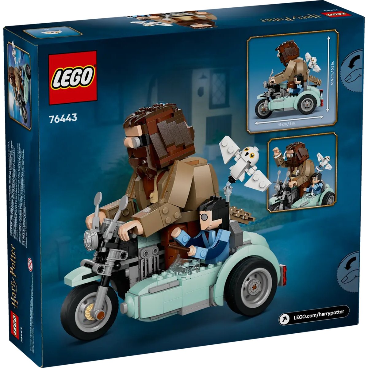 LEGO Harry Potter : La Moto de Hagrid avec Harry et Hedwige - Set de Construction 76443 multicolore, LEGO