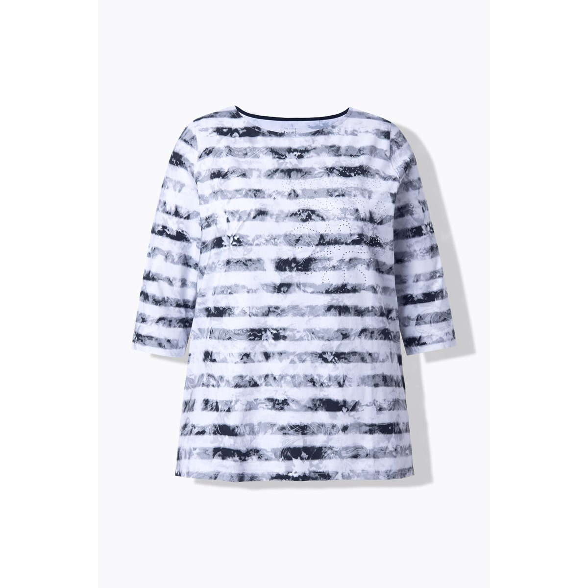 T-shirt en coton Pima noir, ULLA POPKEN