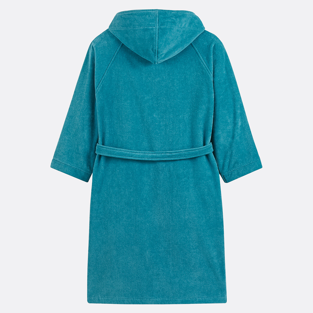 Albornoz con capucha, de rizo 450 g/m2, Trizie azul pavo real, LA REDOUTE INTERIEURS