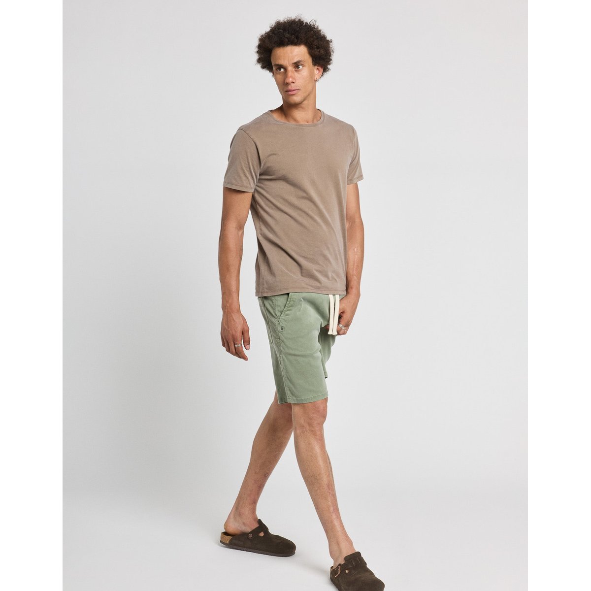SHORT LOOSE LEAF vert kaki, PULLIN