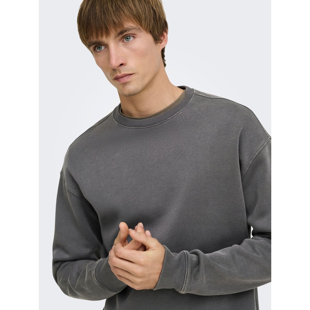 Sweat-Shirt grise - grey pinstripe 1, ONLY & SONS