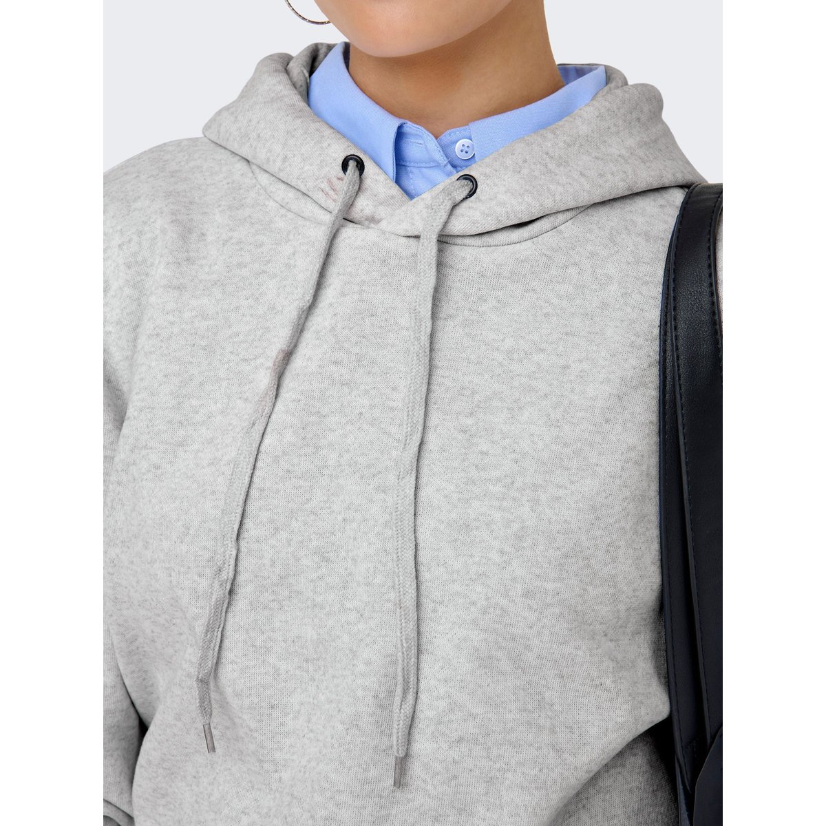 Sweat À Capuche grise - light grey melange, ONLY
