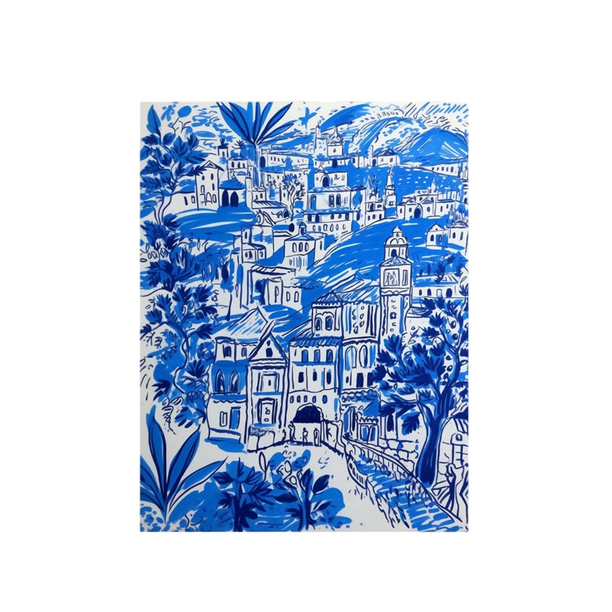 Affiche avec tableau décoratif, 50 x 70 cm beige, AUTRE TON