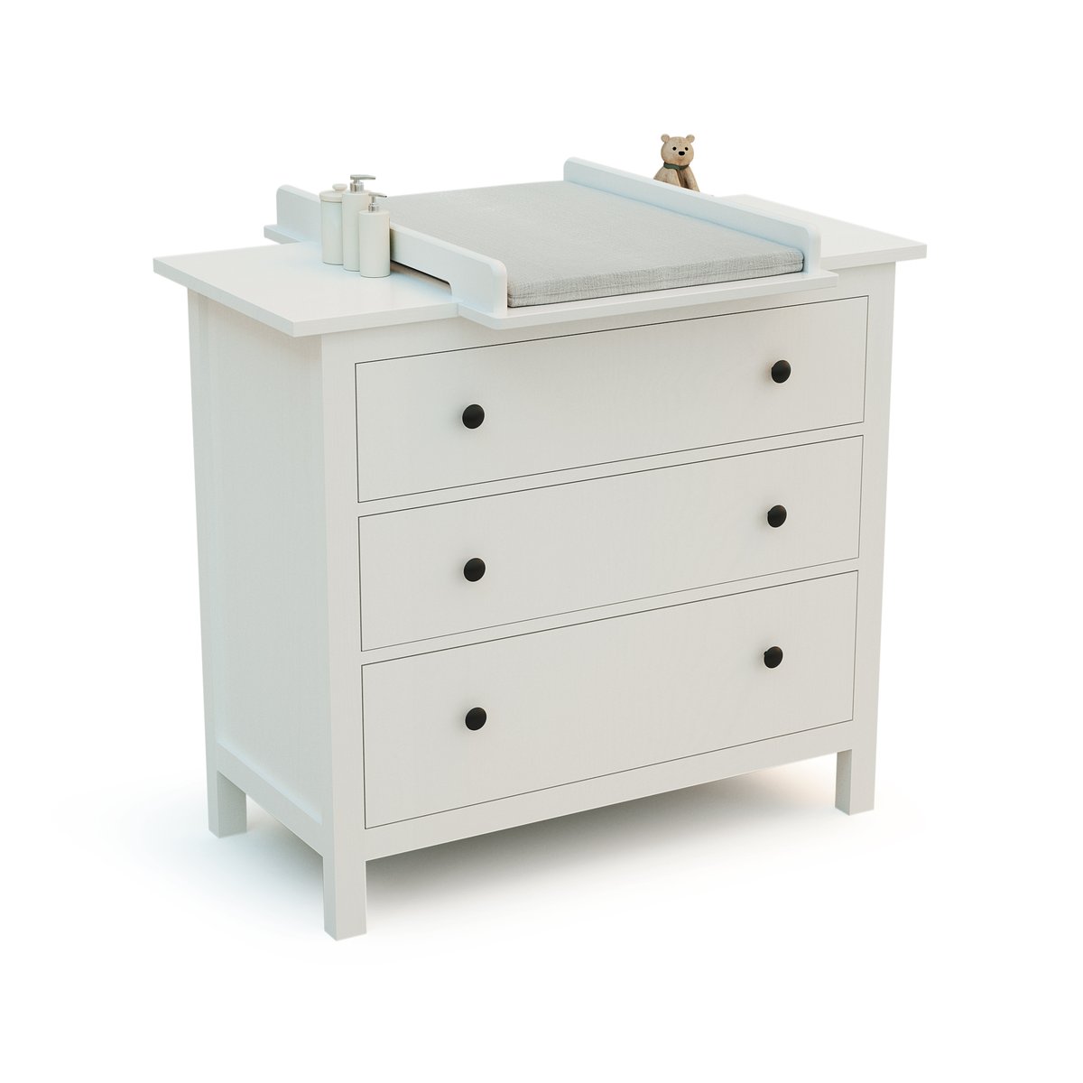 Plan à langer universel pour commode bébé KIRA blanc, JURABABY