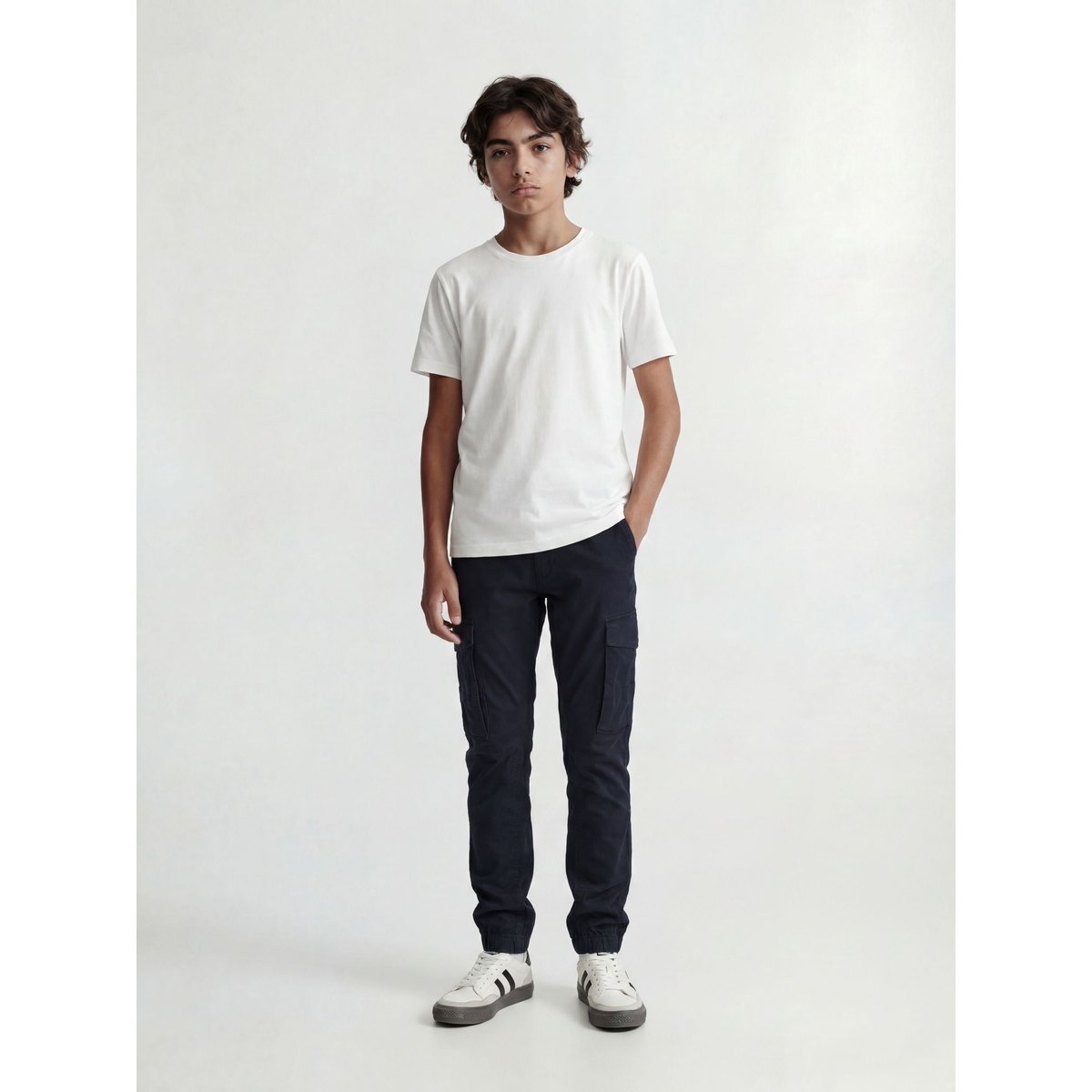Pantalon Cargo navy blazer 1, JACK & JONES JUNIOR