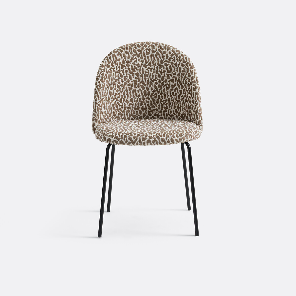 Silla de tejido de rizo con estampado de leopardo, NORDIE estampado de leopardo, LA REDOUTE INTERIEURS