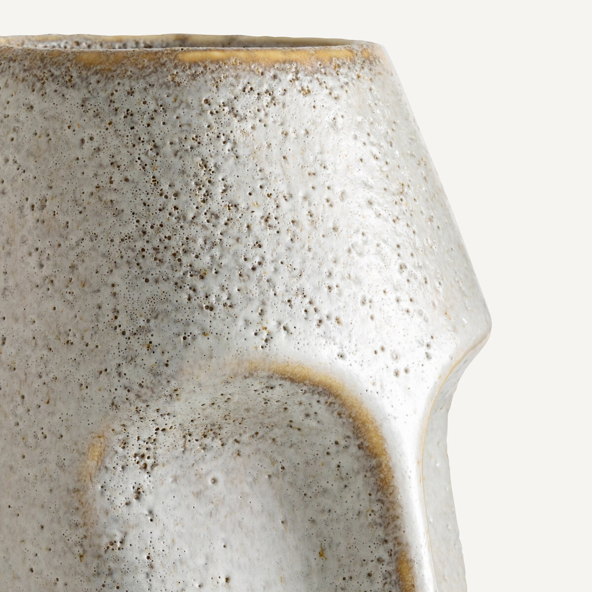 Vase en grès émaillé H23,5cm, Oro beige, AM.PM