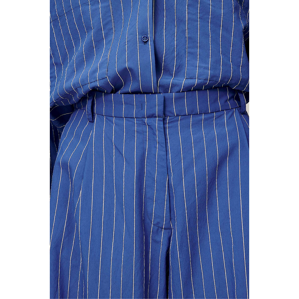 Pantalon large rayé, à pinces, PROVENCIA bleu, SESSUN
