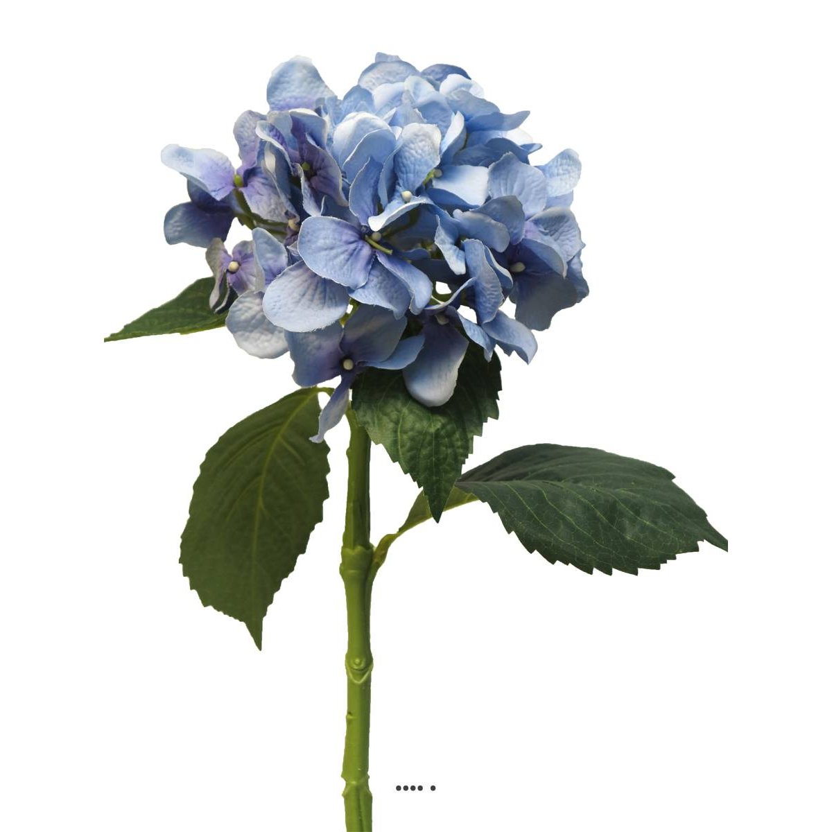 Hortensia artificiel en branche, H 48 cm bleu royal 250, ARTIFICIELLES
