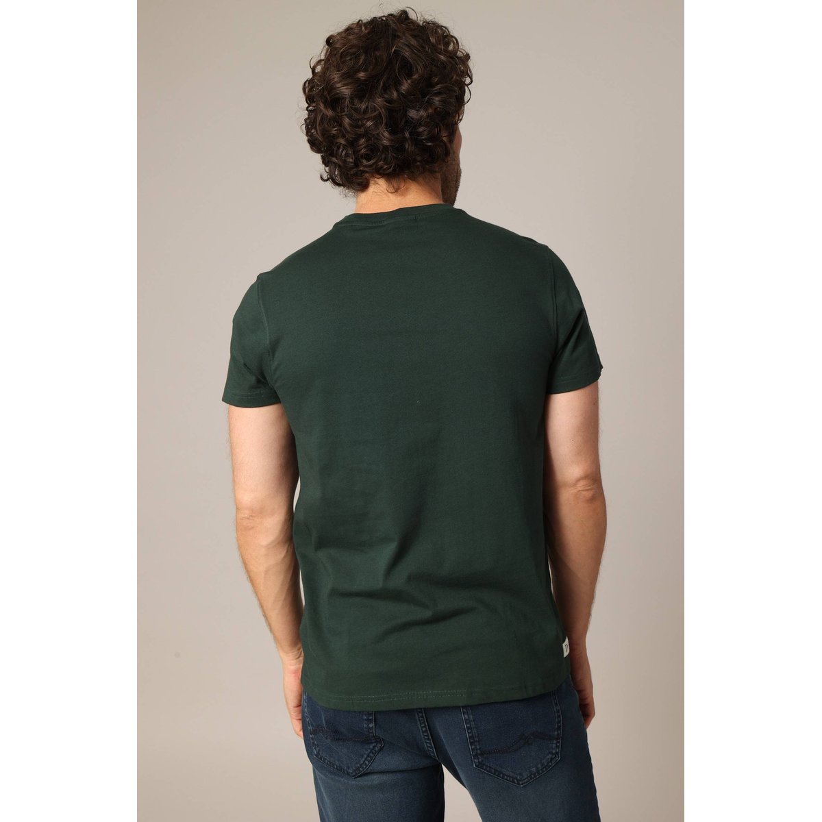 T-shirt 100 % coton avec imprimé original « chien en veste de mécanicien » PEPERE emerald, DEELUXE
