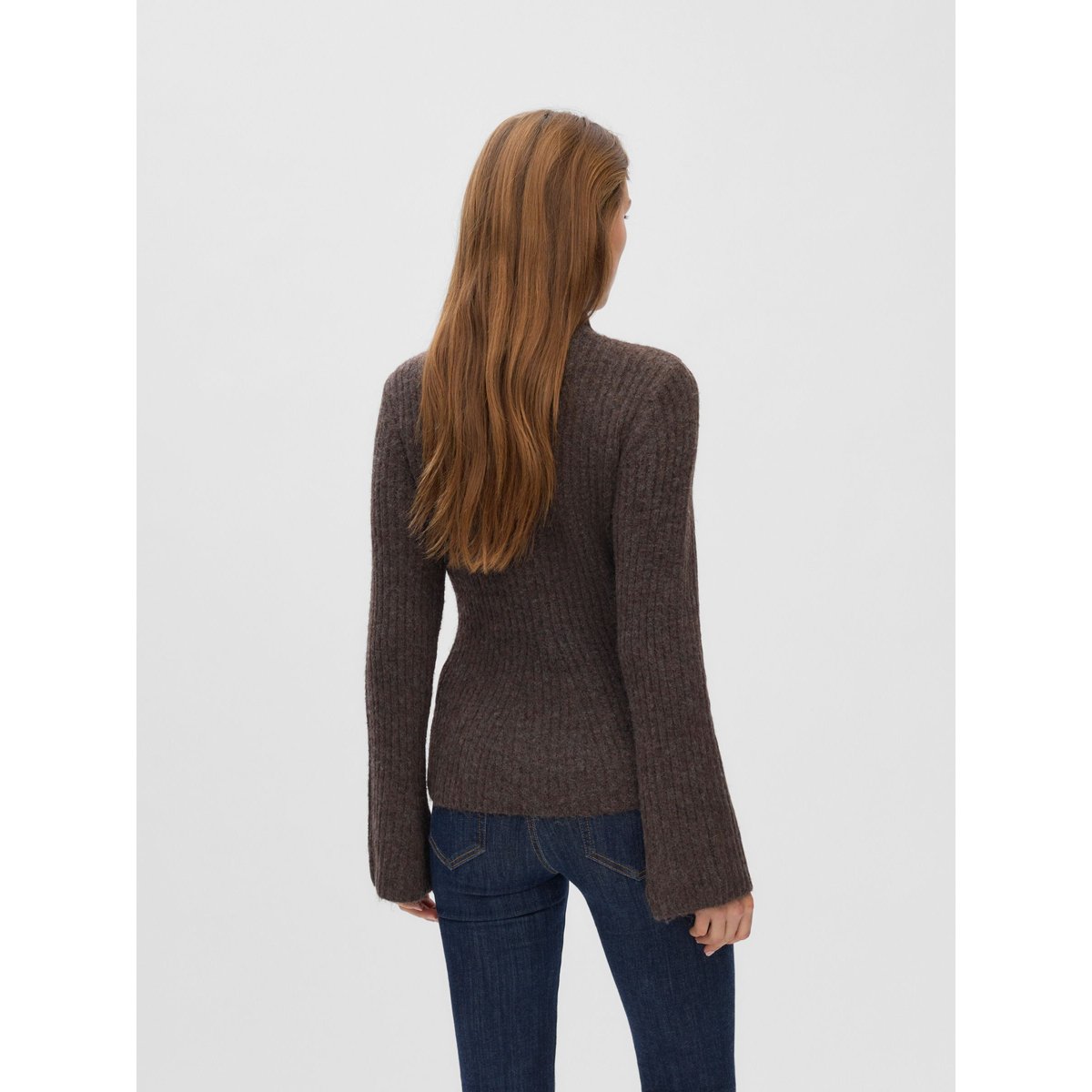 Pull En Maille marron - chocolate torte 1, VERO MODA