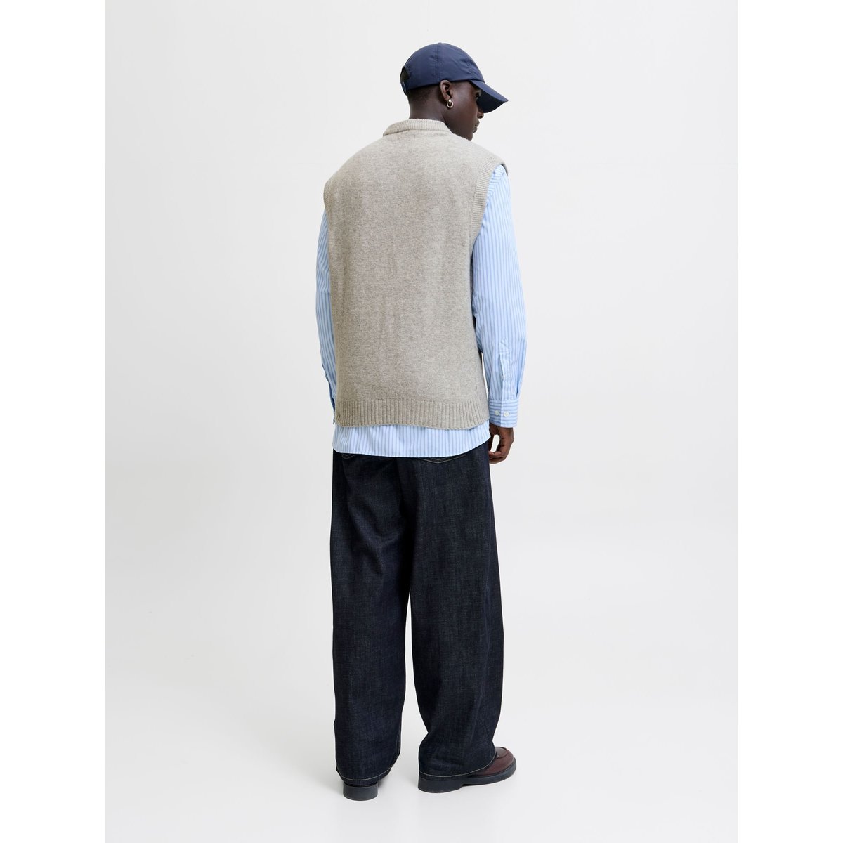 Gilet grise - light grey melange, JACK & JONES