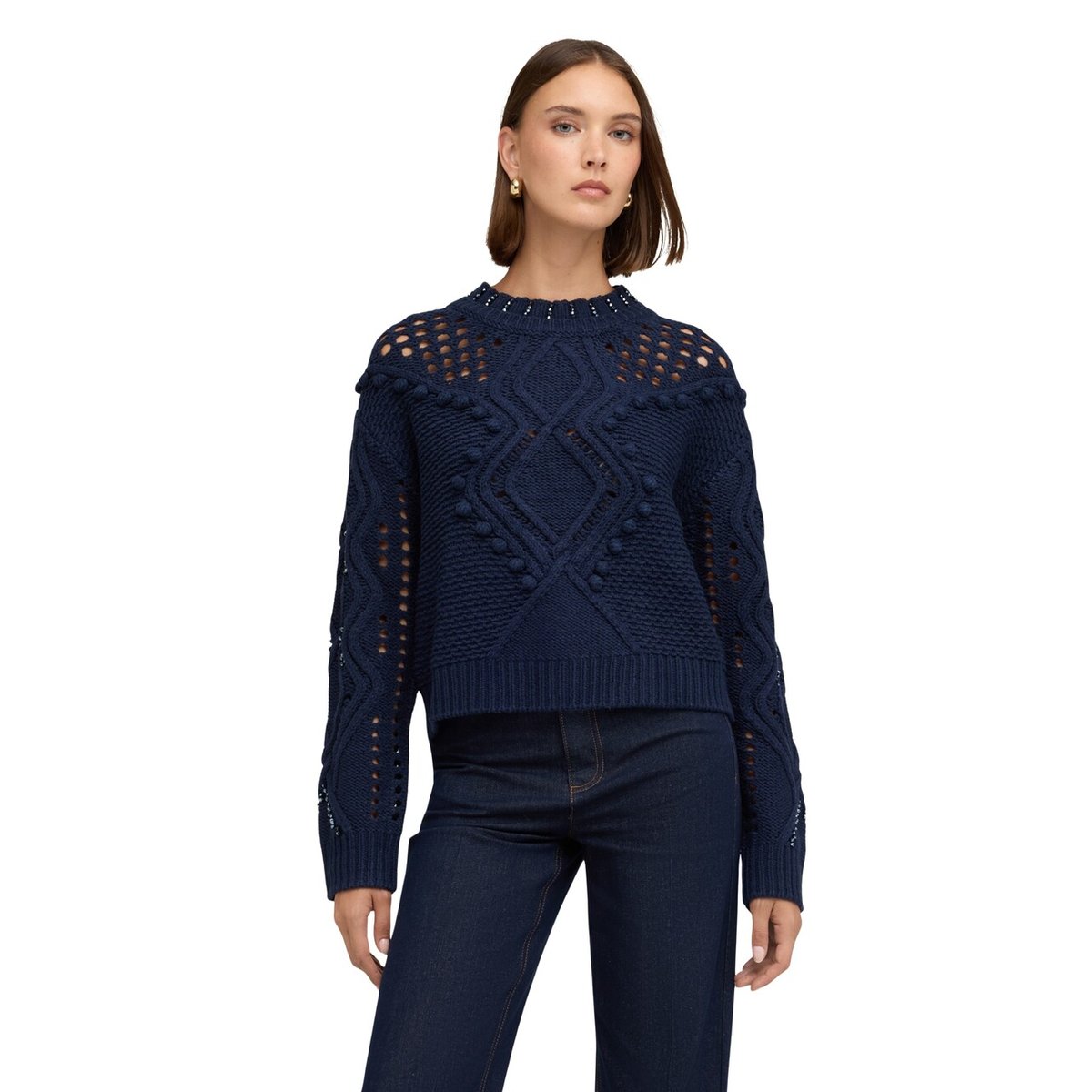 Maille ajourée bleu, MOTIVI