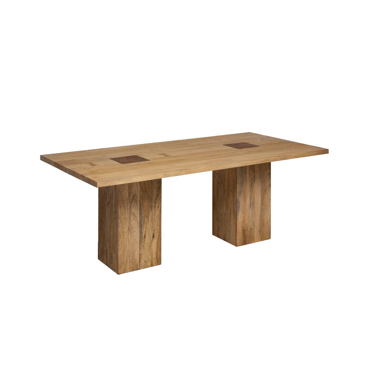 Table à manger en bois de manguier VIVIEN bois clair, MADE IN MEUBLES