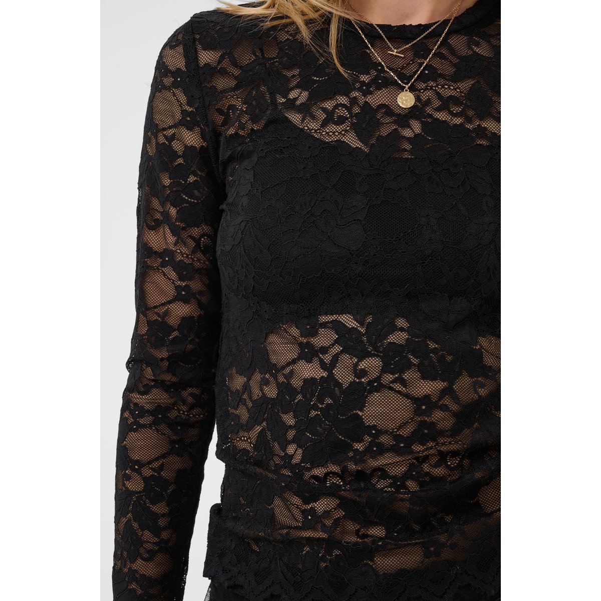 Á manches courtes noir pitch black, CREAM
