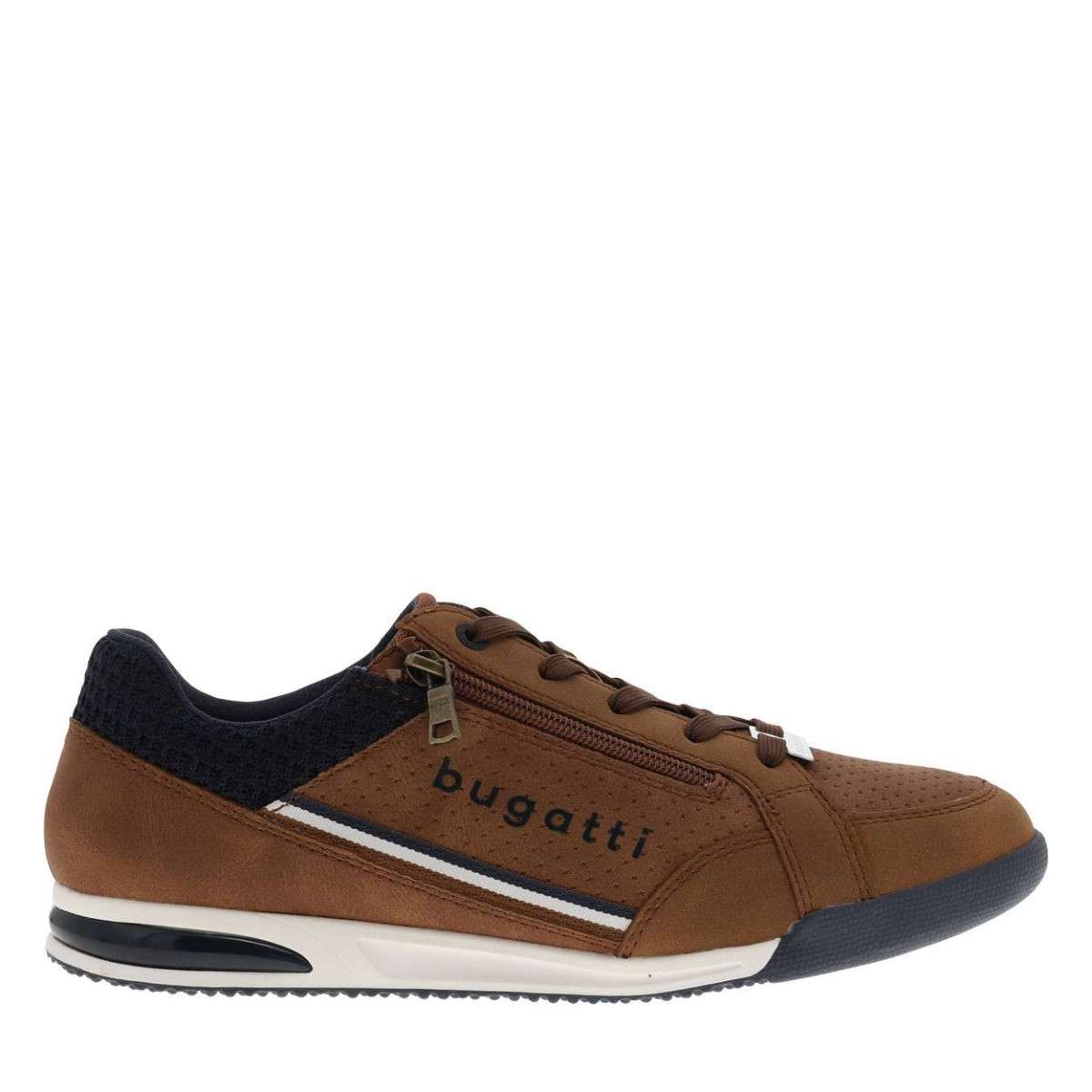 Sneakers talon plat gris, BUGATTI