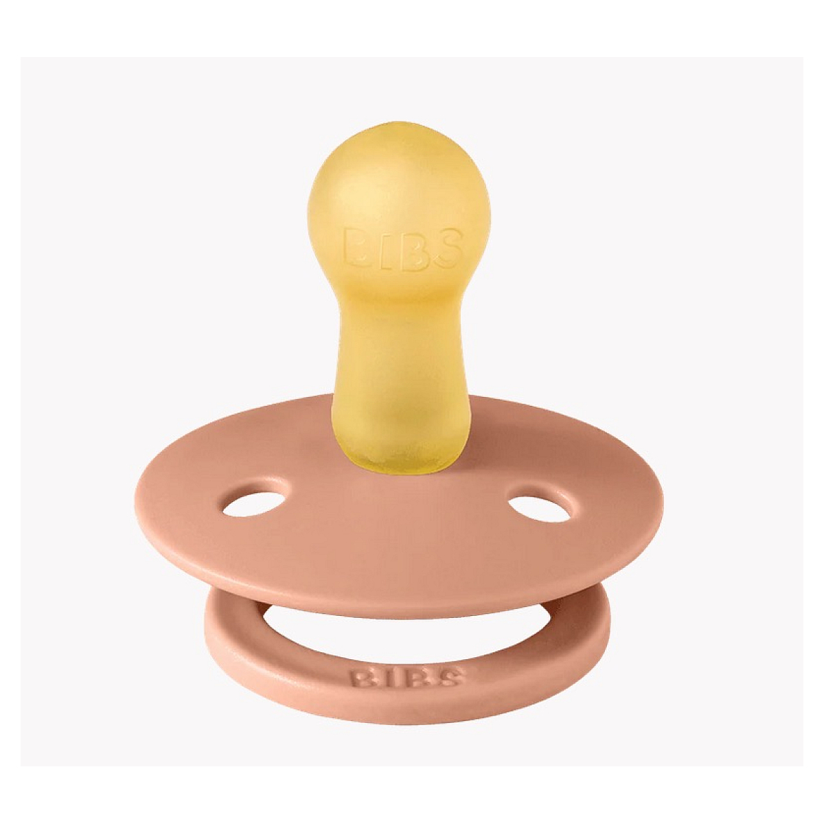 Lot de 2 sucettes - Latex de caoutchouc naturel - Taille 1 0-6 mois Vanilla/peach couleur unique, Bibs