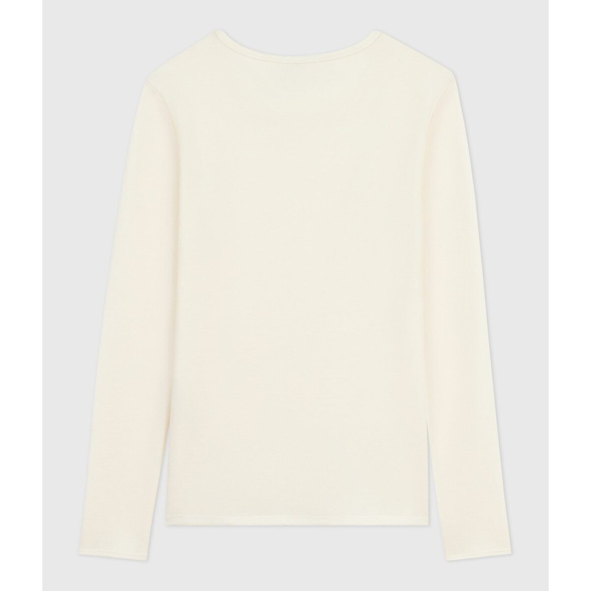 Wool/Cotton Long Sleeve T-Shirt ecru , PETIT BATEAU
