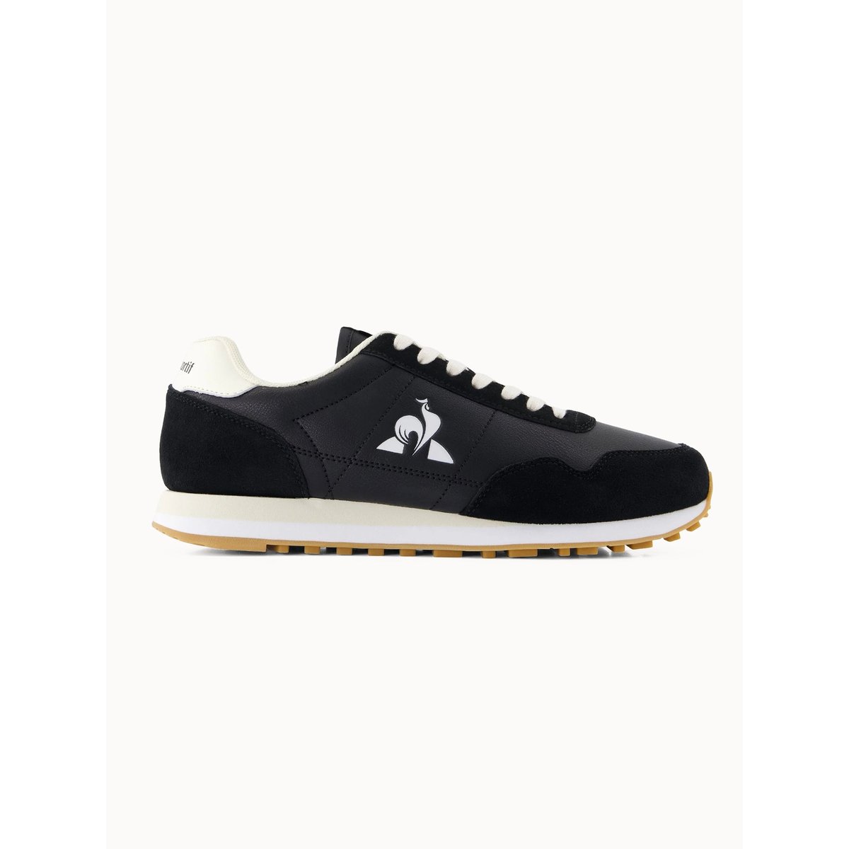 Sneakers rétro-running avec détail suede Astra black, LE COQ SPORTIF