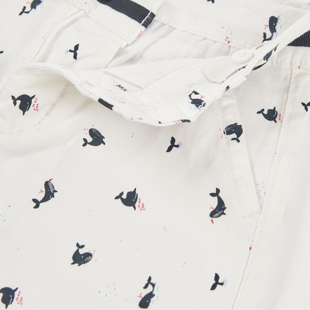 Short en coton imprimé multicolore, BOBOLI