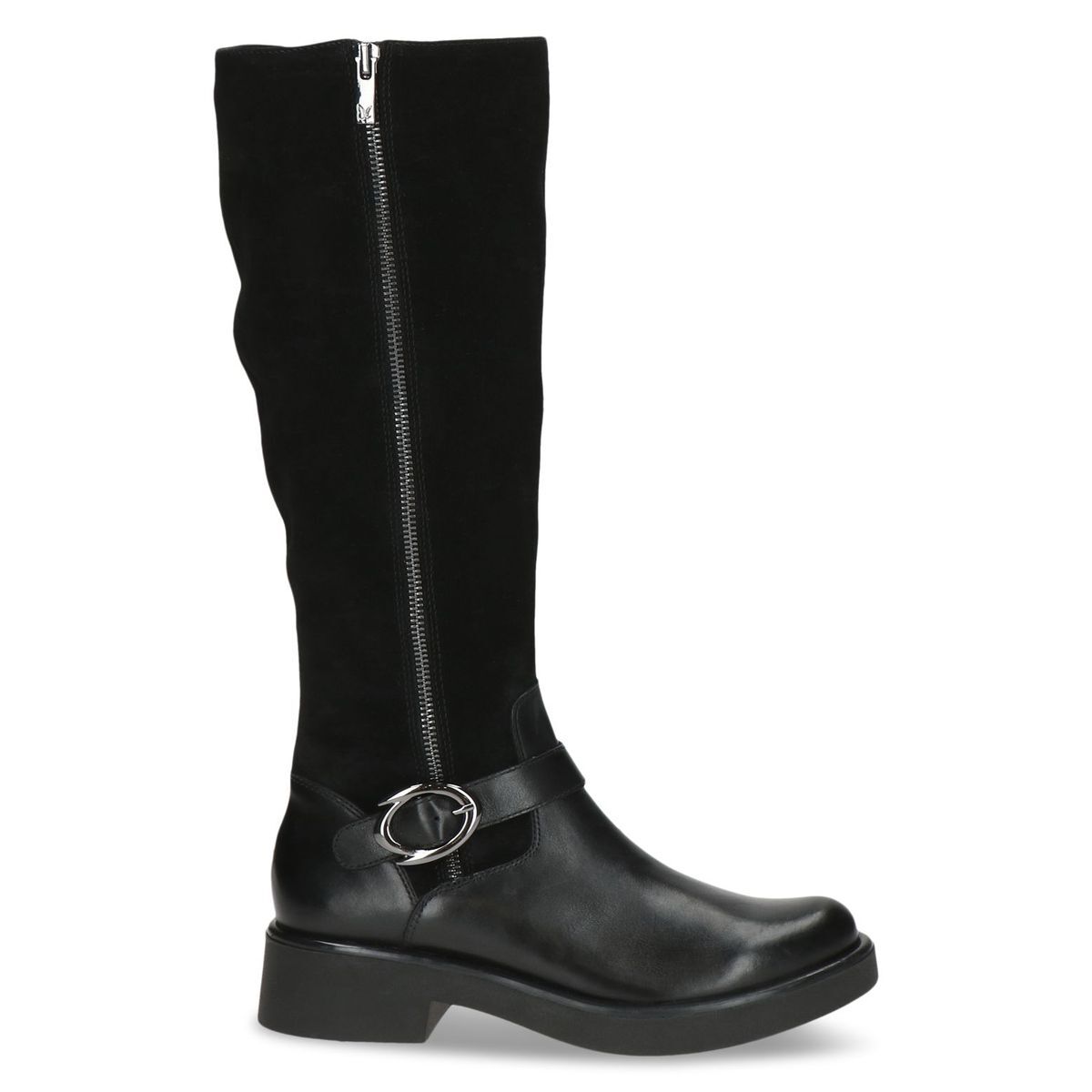 Bottes en cuir noir zèbre, CAPRICE